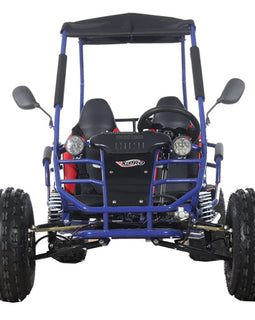 Free shipping! X-PRO Rover 125cc Go Kart with 3-Speed Semi-Automatic Transmission w/Reverse, LED Headlights, Big 19"/18" Wheels!