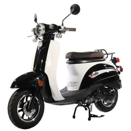 Free Shipping! X-PRO Milan 50 50cc Moped Scooter with 10" Wheels, Electric/Kick Start, Large Headlight! Assembled In Crate!