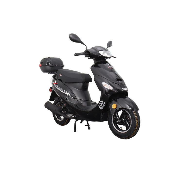 Free Shipping! X-PRO Maui 50cc Moped Scooter with 10" Aluminum Wheels, Rear Trunk, Electric/Kick Start!