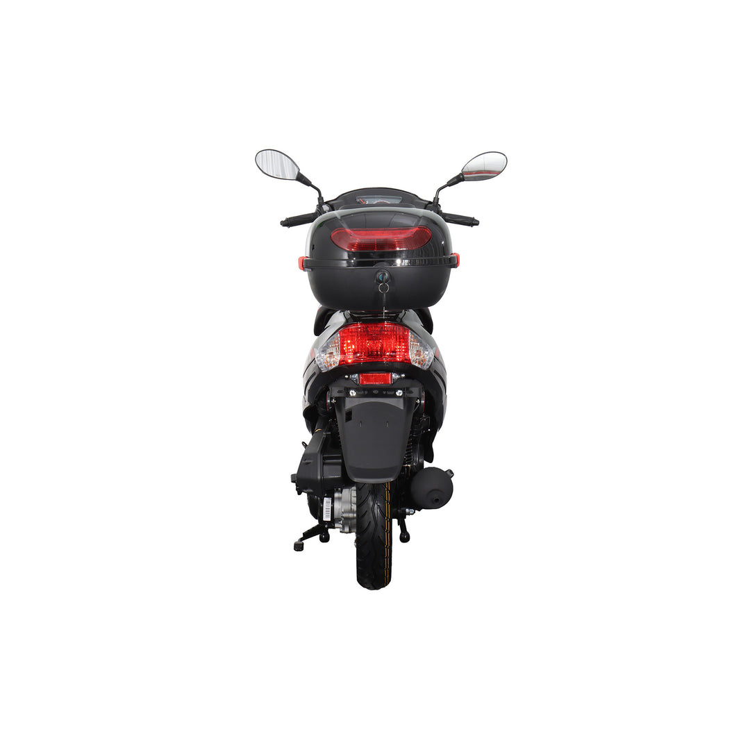 Free Shipping! X-PRO Maui 50cc Moped Scooter with 10" Aluminum Wheels, Rear Trunk, Electric/Kick Start!