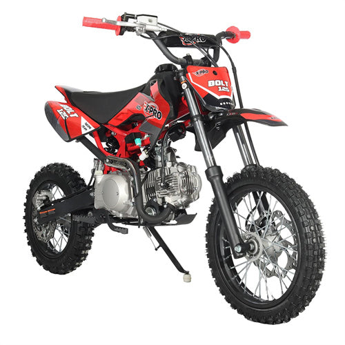 Free Shipping! X-PRO Bolt 125cc Dirt Bike with Automatic Transmission, Electric Start, Big 14in/12in Tires!