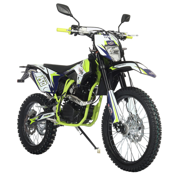 Free Shipping! X-PRO Titan 250 DLX 250cc Dirt Bike with All Lights and 5-Speed Manual Transmission,  Electric/Kick Start! Big 21in/18in Wheels! Zongshen Brand Engine!
