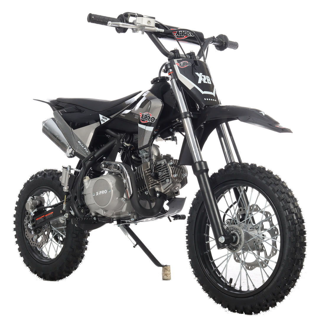 Free Shipping! X-PRO X29 110cc K013 Dirt Bike with Automatic Transmission, Electric Start, Big 14in/12in Tires! Cradle Type Steel Tube Frame!