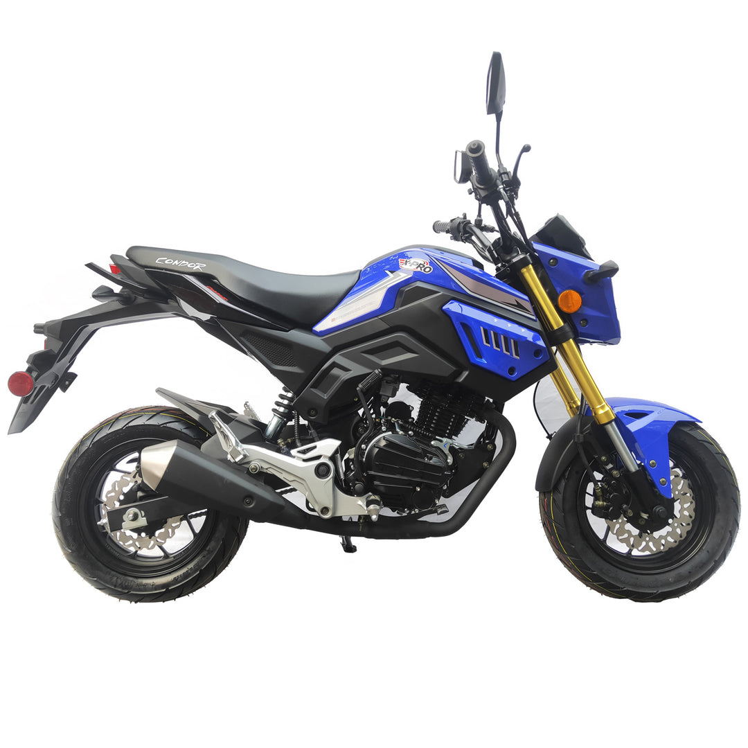 Free Shipping! X-PRO Condor150cc Street Motorcycle with 5-Speed Manual Transmission, Electric/Kick Start! 12in Wheels!