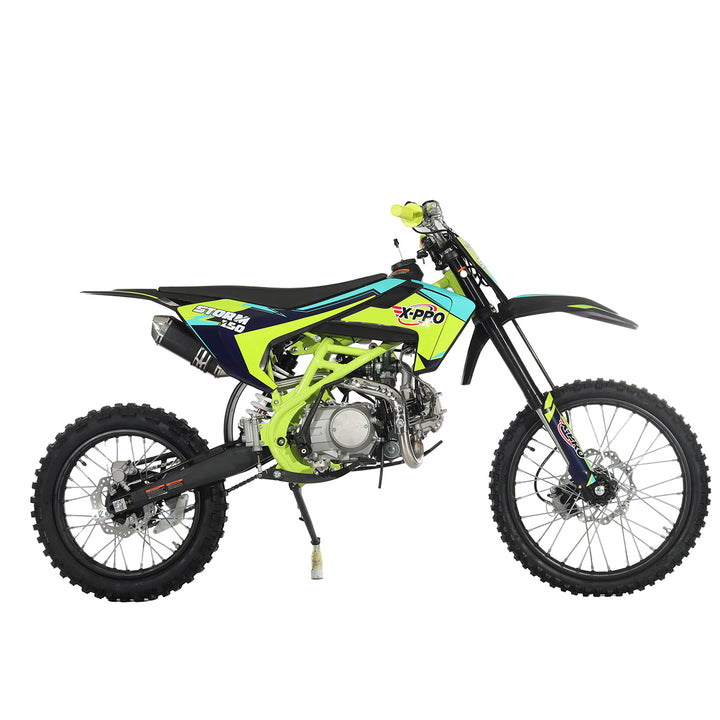 Free Shipping! X-PRO Storm 150 Dirt Bike with 4-Speed Manual Transmission, Electric/Kick Start, Big 19in/16in Tires!
