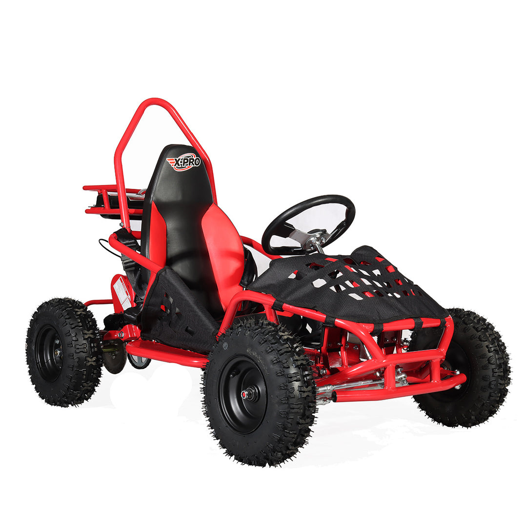 Free shipping! X-PRO Rover 50 49cc Go Kart with Pull Start, Rear Disc Brake, 6in Wheels!