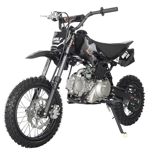 Free Shipping! X-PRO Bolt 125cc Dirt Bike with Automatic Transmission, Electric Start, Big 14in/12in Tires!