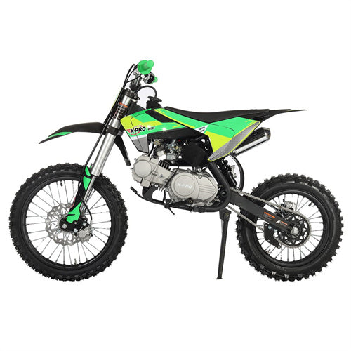 Free Shipping! X-PRO X19 125cc Dirt Bike with 4-Speed Semi-Automatic Transmission, Kick Start, Big 17in/14in Tires! Zongshen Brand Engine!