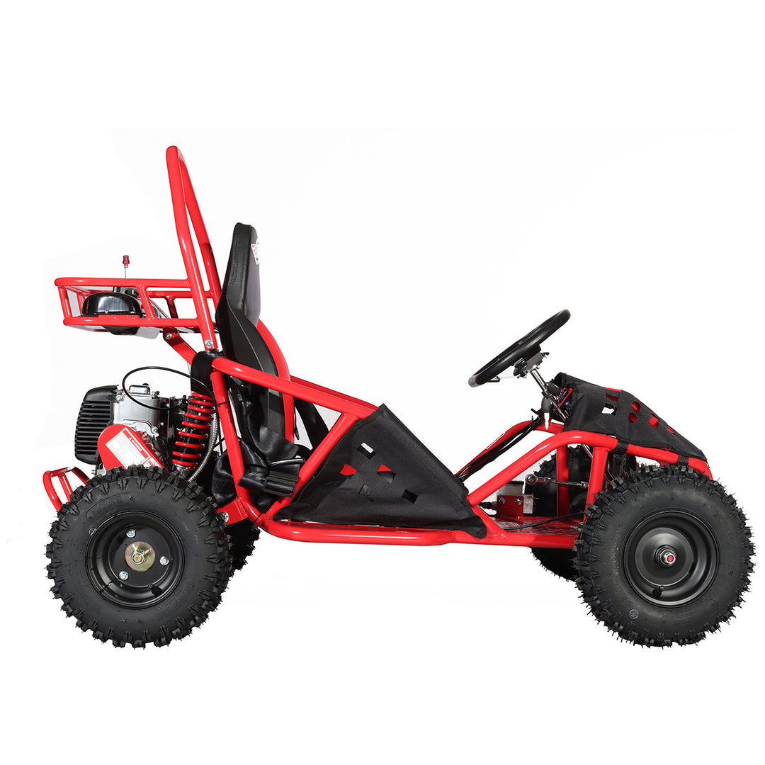 Free shipping! X-PRO Rover 50 49cc Go Kart with Pull Start, Rear Disc Brake, 6in Wheels!