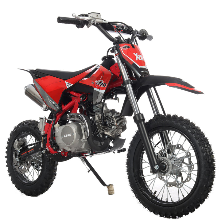 Free Shipping! X-PRO X29 110cc K013 Dirt Bike with Automatic Transmission, Electric Start, Big 14in/12in Tires! Cradle Type Steel Tube Frame!