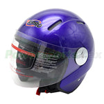 RED BOX, X-PRO Open Face Motorcycle Helmet, Adult Helmet- (K51 Blue)- XL