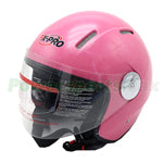RED BOX, X-PRO Open Face Motorcycle Helmet, Adult Helmet- (K51 Pink)- XL