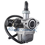PZ19 Carburetor w/Hand Choke for 110cc ATVs, Dirt Bikes, Go Karts