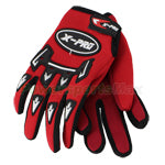 X-PROKids Sport Gloves Outdoor Sports Racing Cycling Riding Motorcycle Full Long Finger Children Gloves Red Pair