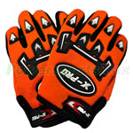 X-PROKids Sport Gloves Outdoor Sports Racing Cycling RidinMotorcycle Full Long Finger Children Gloves orange Pair