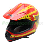 X-PRO Youth Motocross Off Road Cross Helmet, DOT Approved AS/NZS 1698, ECE R2205 Helmet - Red, Free Shipping