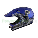 X-PRO Youth  Motocross Off-Road Cross Helmet - Blue Free Shipping