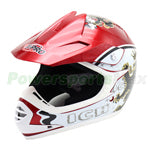 X-PRO Youth Motocross Off Road Cross Helmet, DOT Approved AS/NZS 1698, ECE R2205 Helmet - White, Free Shipping