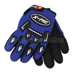 X-PROKids Sport Gloves Outdoor Sports Racing Cycling Riding Motorcycle Full Long Finger Children Gloves Blue Pair