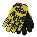X-PROKids Sport Gloves Outdoor Sports Racing Cycling Riding Motorcycle Full Long Finger Children Gloves Yellow Pair