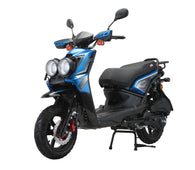 X-PRO Lanai 150cc Moped Scooter with 12" Aluminum Wheels, Electric/Kick Start, Dual Headlights and Tail Lights!