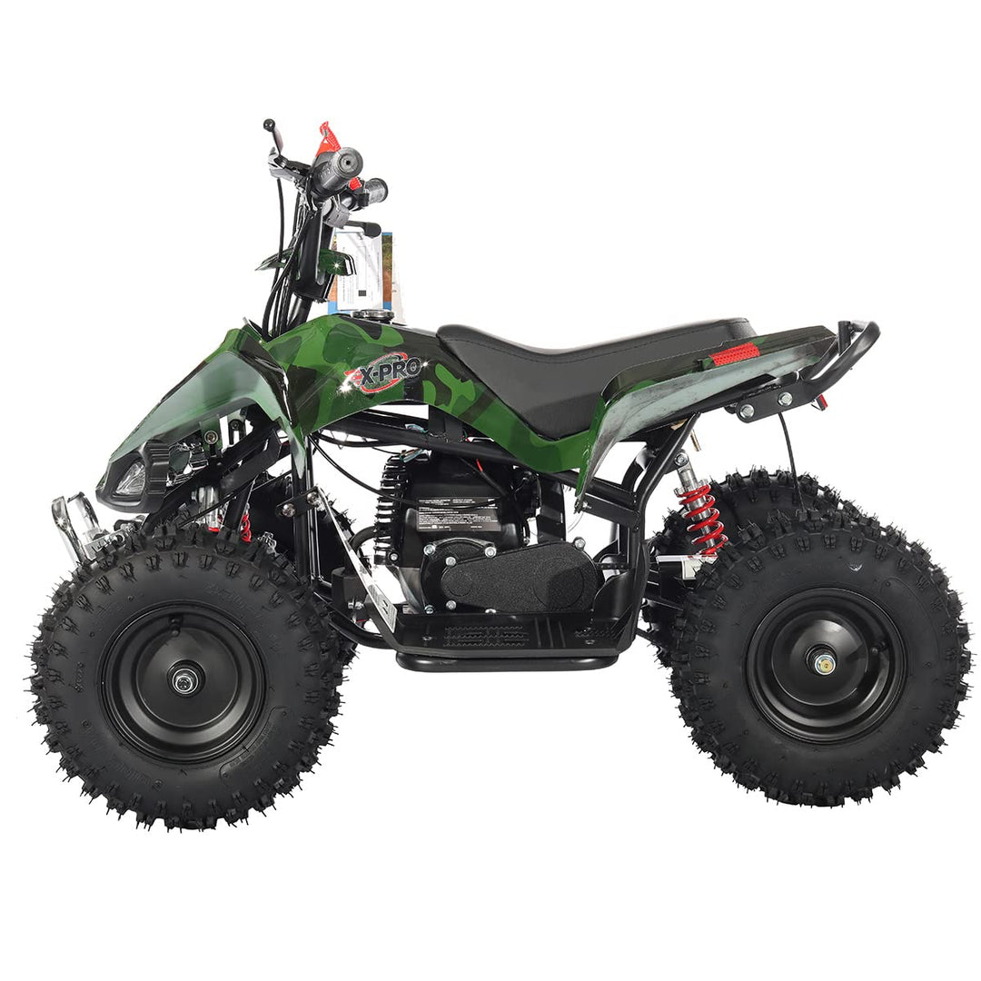 Free Shipping! X-PRO Thunder 40cc ATV with Chain Transmission, Pull start! Disc Brake! 6in Tires!