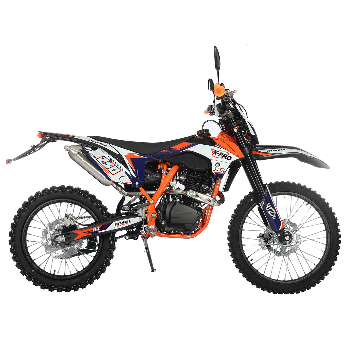 ヒョウスン250 Free Shipping! X-PRO Titan 250 DLX 250cc Dirt Bike with All Lights