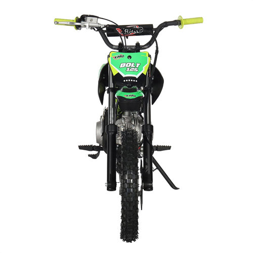 Free Shipping! X-PRO Bolt 125cc Dirt Bike with Automatic Transmission, Electric Start, Big 14in/12in Tires!
