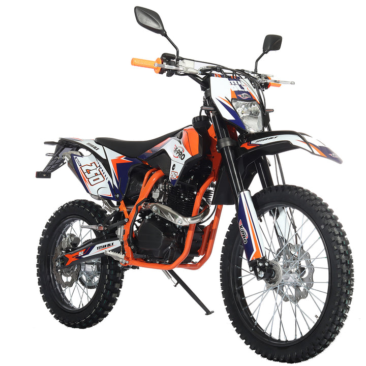 Free Shipping! X-PRO Titan 250 DLX 250cc Dirt Bike with All Lights and 5-Speed Manual Transmission,  Electric/Kick Start! Big 21in/18in Wheels! Zongshen Brand Engine!