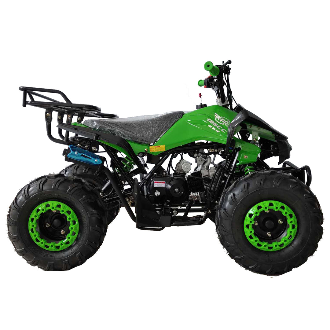 Free shipping! X-PRO Blast 125cc ATV with Automatic Transmission w/Reverse, LED Headlights, Big 19in/18in Tires!