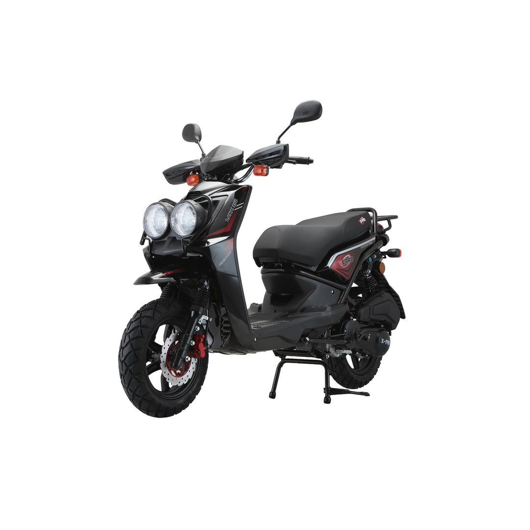 Free Shipping! X-PRO Lanai 150cc Moped Scooter with 12" Aluminum Wheels, Electric/Kick Start, Dual Headlights and Tail Lights!
