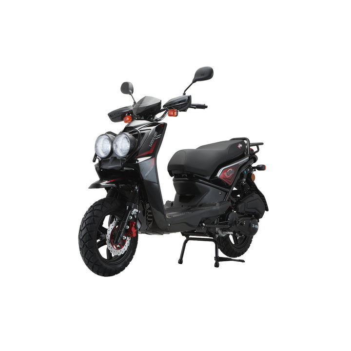 Free Shipping! X-PRO Lanai 150cc Moped Scooter with 12" Aluminum Wheels, Electric/Kick Start, Dual Headlights and Tail Lights!