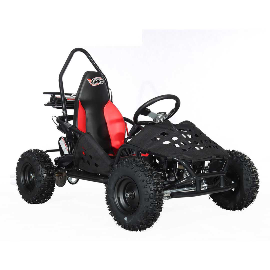 Free shipping! X-PRO Rover 50 49cc Go Kart with Pull Start, Rear Disc Brake, 6in Wheels!
