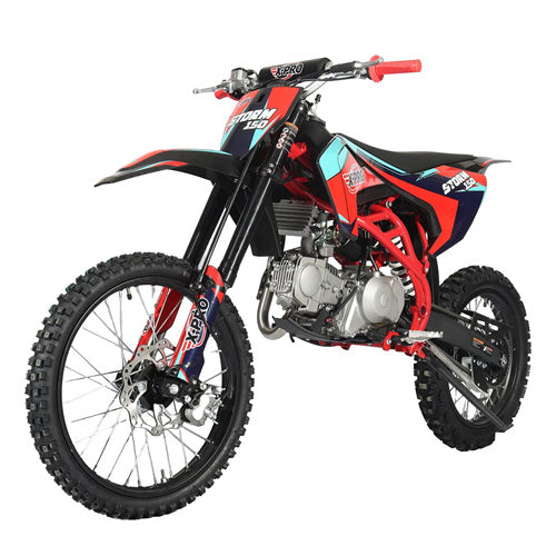Free Shipping! X-PRO Storm 150 Dirt Bike with 4-Speed Manual Transmission, Electric/Kick Start, Big 19in/16in Tires!