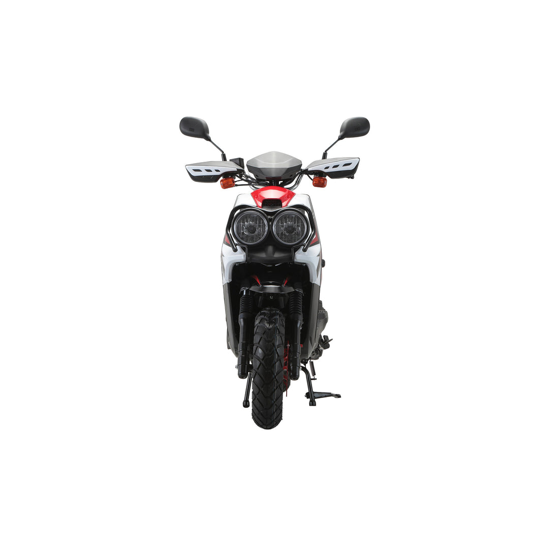 Free Shipping! X-PRO Lanai 150cc Moped Scooter with 12" Aluminum Wheels, Electric/Kick Start, Dual Headlights and Tail Lights!