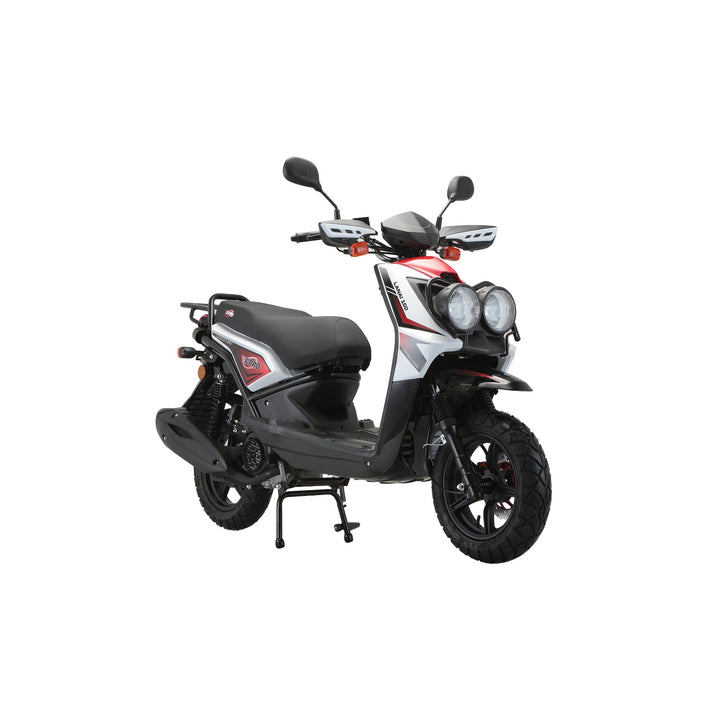 Free Shipping! X-PRO Lanai 150cc Moped Scooter with 12" Aluminum Wheels, Electric/Kick Start, Dual Headlights and Tail Lights!