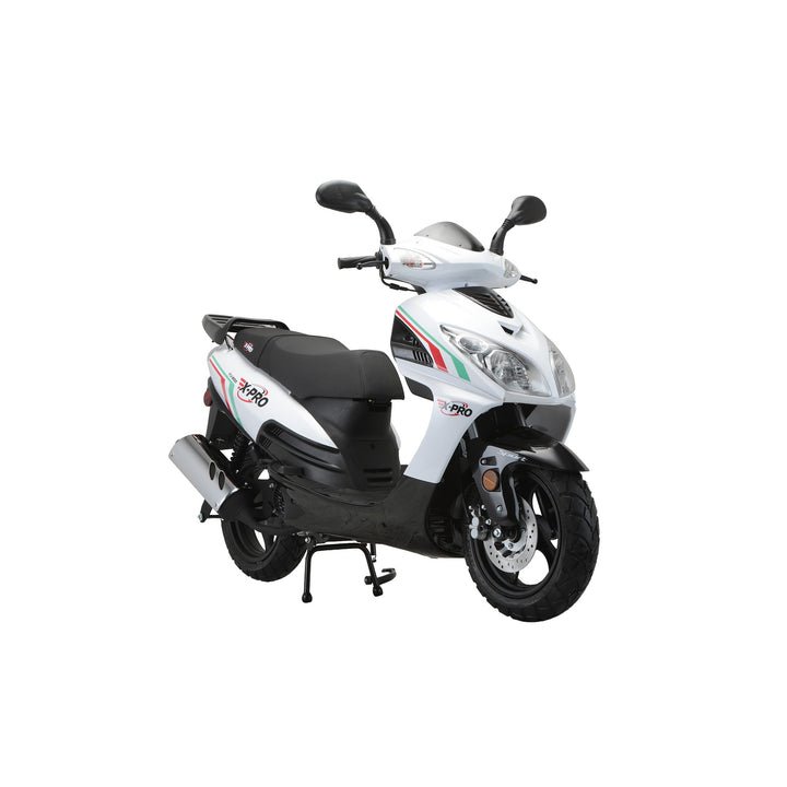 Free Shipping! X-PRO Fiji 200 Moped Scooter with 13" Aluminum Wheels! Electric/Kick Start!