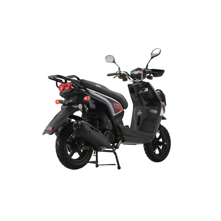 Free Shipping! X-PRO Lanai 150cc Moped Scooter with 12" Aluminum Wheels, Electric/Kick Start, Dual Headlights and Tail Lights!