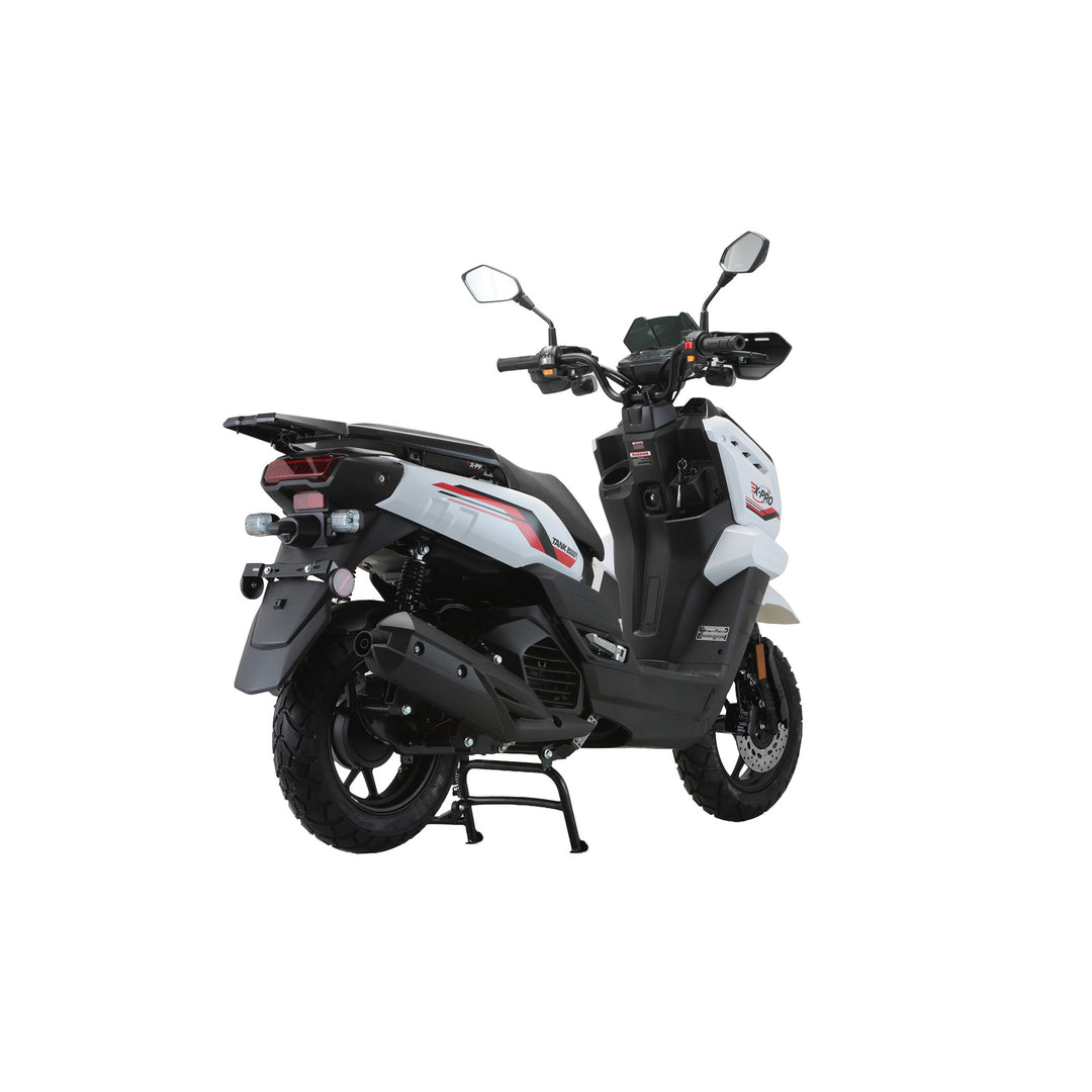 Free Shipping! X-PRO TANK 200 EFI Electronic Fuel Injection Moped Scooter with 12" Alloy Wheels! LED Lights!