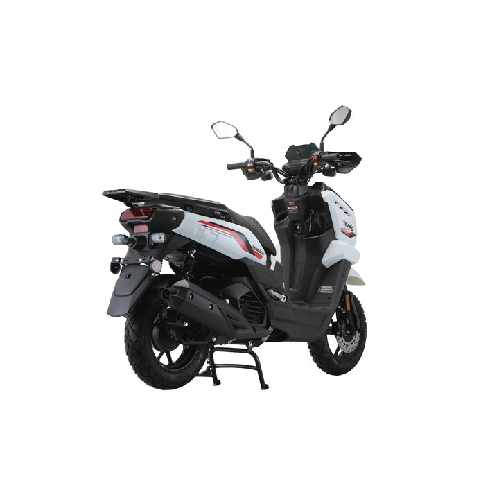 Free Shipping! X-PRO TANK 200 EFI Electronic Fuel Injection Moped Scooter with 12" Alloy Wheels! LED Lights!