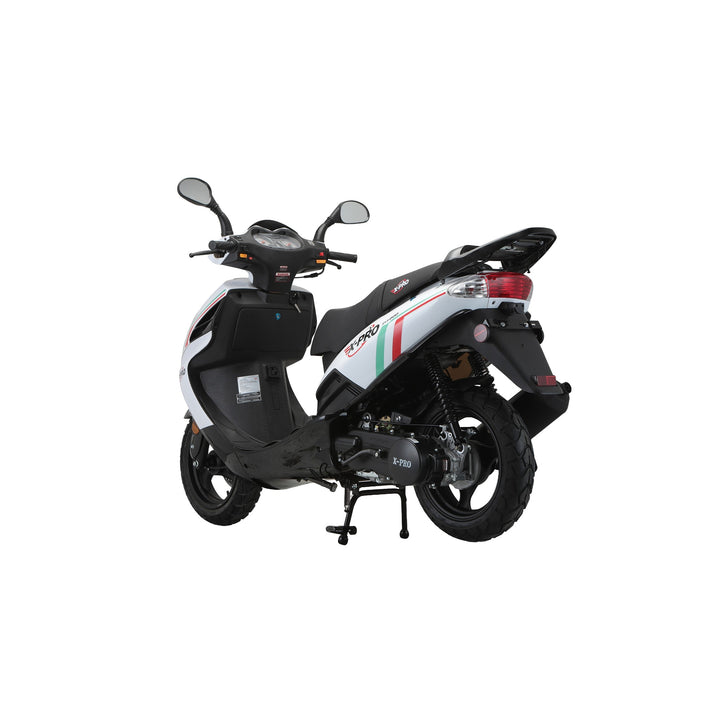 Free Shipping! X-PRO Fiji 200 Moped Scooter with 13" Aluminum Wheels! Electric/Kick Start!