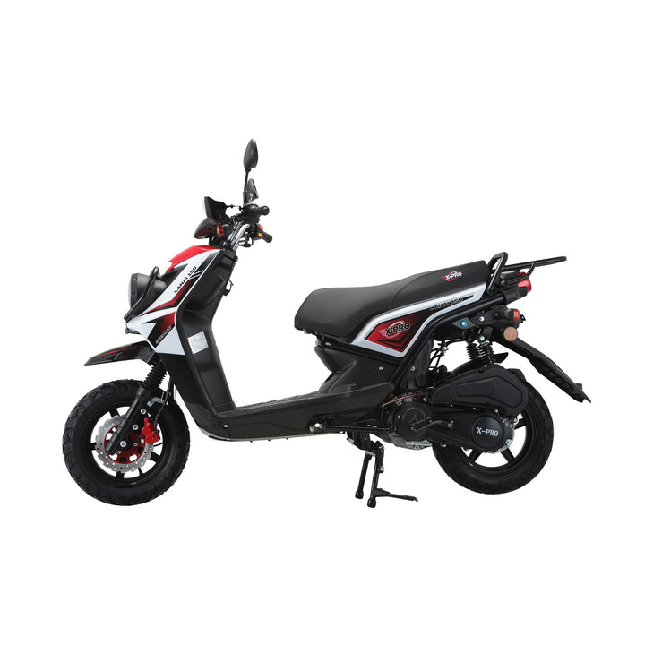 Free Shipping! X-PRO Lanai 150cc Moped Scooter with 12" Aluminum Wheels, Electric/Kick Start, Dual Headlights and Tail Lights!