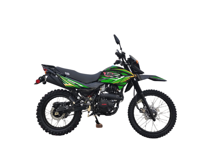 Free Shipping! X-PRO RXE 250 Dual Sports Enduro Dirt Bike with 5-Speed Manual Transmission! Electric/Kick Start, 21in/18in Wheels!