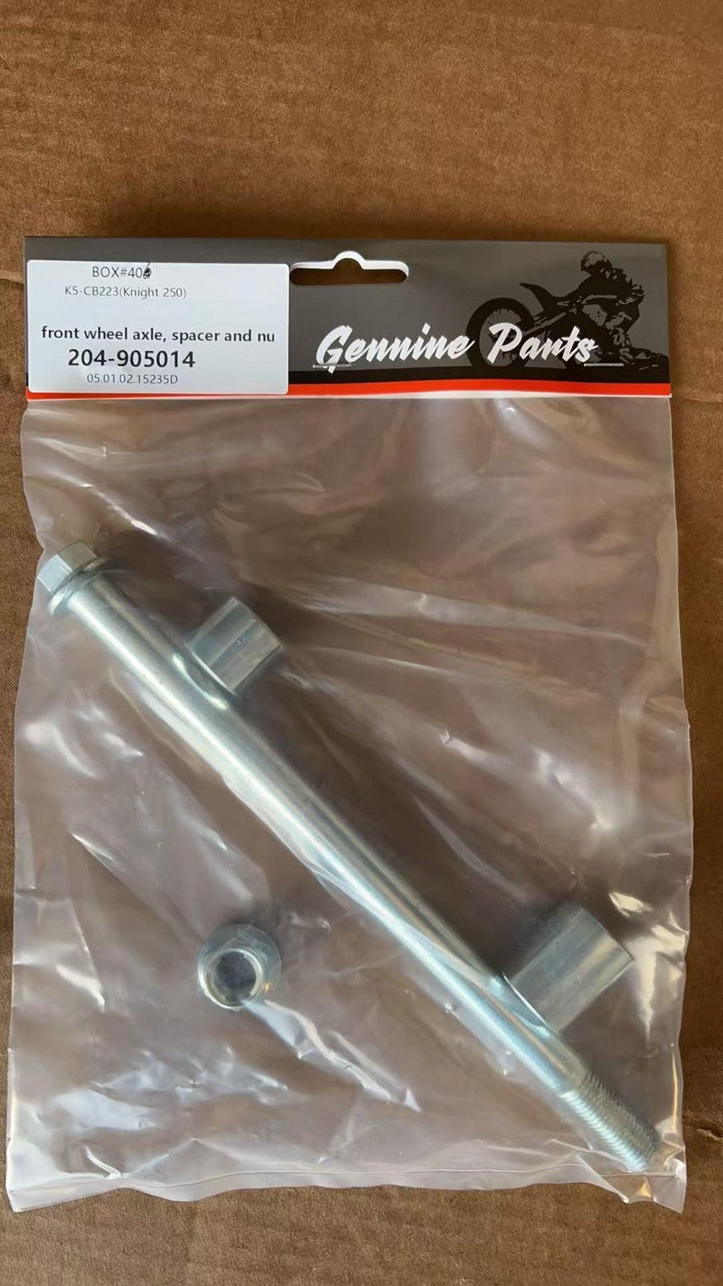 Front Wheel Axle Set
