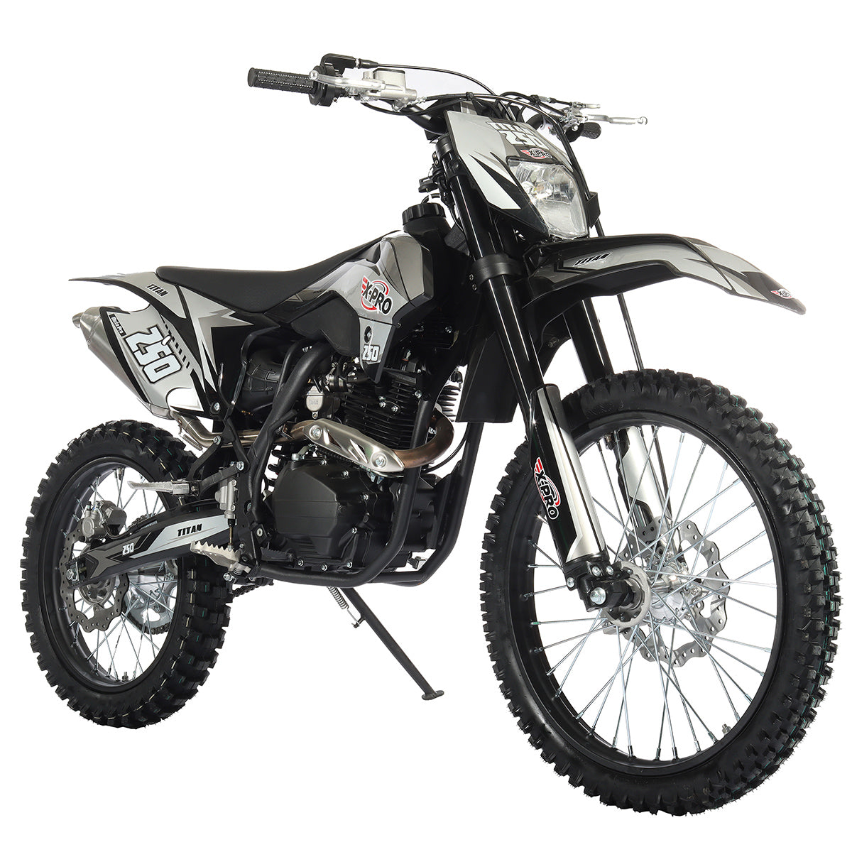 Free Shipping! X-PRO Titan 250cc Dirt Bike with LED Headlight, 5