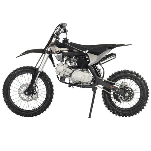 Free Shipping! X-PRO X19 125cc Dirt Bike with 4-Speed Semi-Automatic Transmission, Kick Start, Big 17in/14in Tires! Zongshen Brand Engine!
