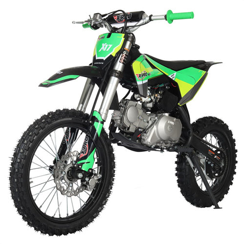 Free Shipping ! X-PRO X17 125cc Dirt Bike with Automatic Transmission, Electric Start, Big 17in/14in Tires!