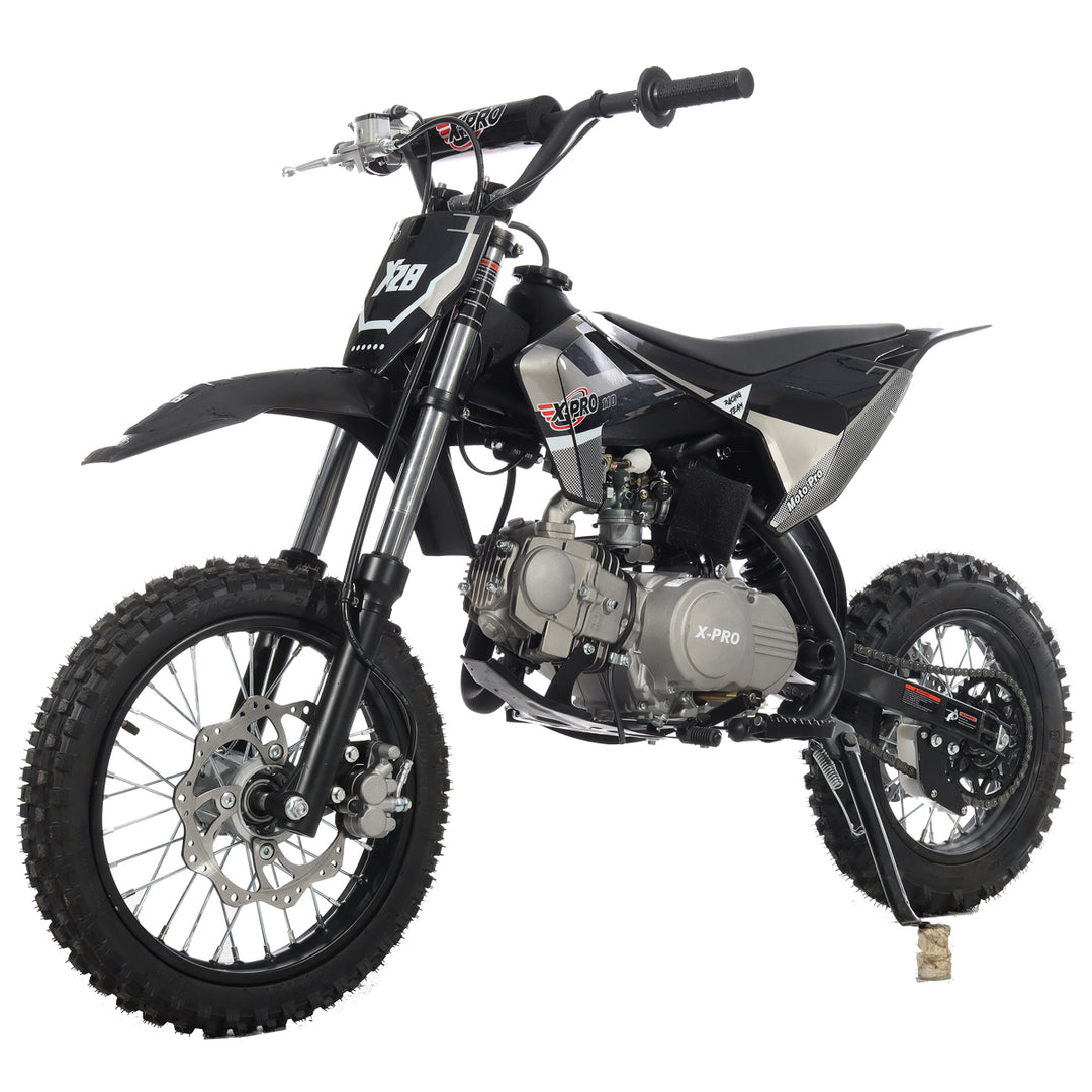 Free Shipping! X-PRO X29 110cc K013 Dirt Bike with Automatic Transmission, Electric Start, Big 14in/12in Tires! Cradle Type Steel Tube Frame!