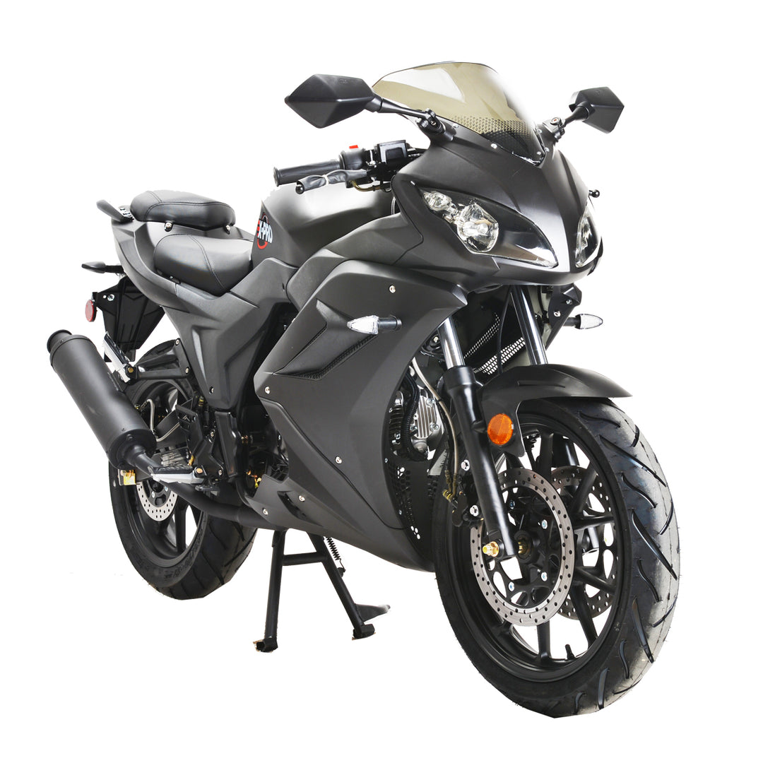 Free Shipping! X-PRO 125cc Ninja Motorcycle with Manual Transmission, Electric Start! 17in Wheels! Assembled In Crate!