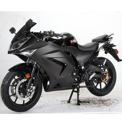 X-PRO 125cc Ninja Motorcycle with Manual Transmission, Electric Start! 17in Wheels! Assembled In Crate! Free Shipping!